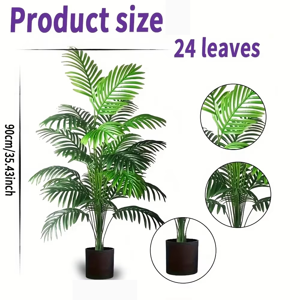 24 Leaves Areca Palm Artificia - огляд і ціна Fiddle Leaf Fig