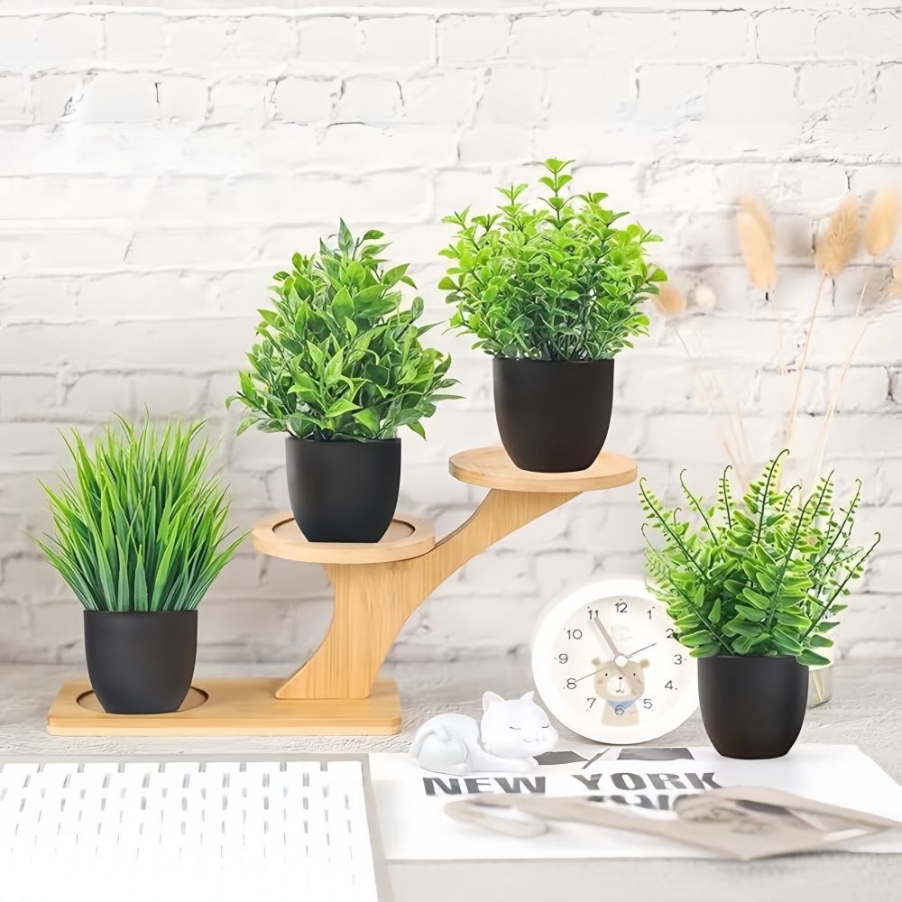 4pcs/set Mini Artificial Plant - огляд і ціна Fiddle Leaf Fig