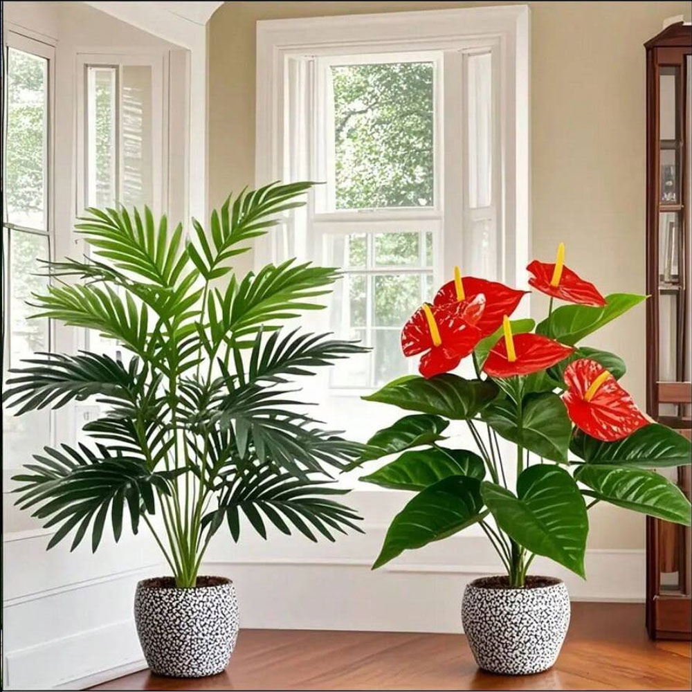 2sets Large Artificial Palm Pl - огляд і ціна Fiddle Leaf Fig